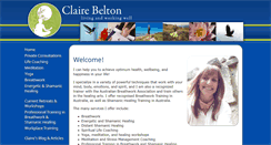 Desktop Screenshot of clairebelton.com.au