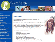 Tablet Screenshot of clairebelton.com.au